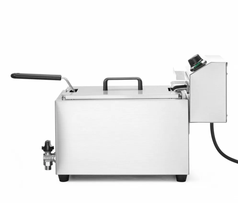 HENDI Fritteuse mit Ablasshahn 10L, 400V 6,6kW