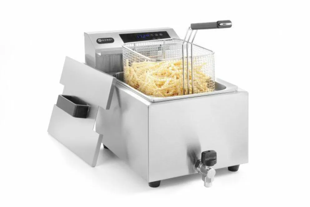 HENDI Fritteuse ProfiLine, digital Bedienfeld, Timer, 8 L, 3,5kW
