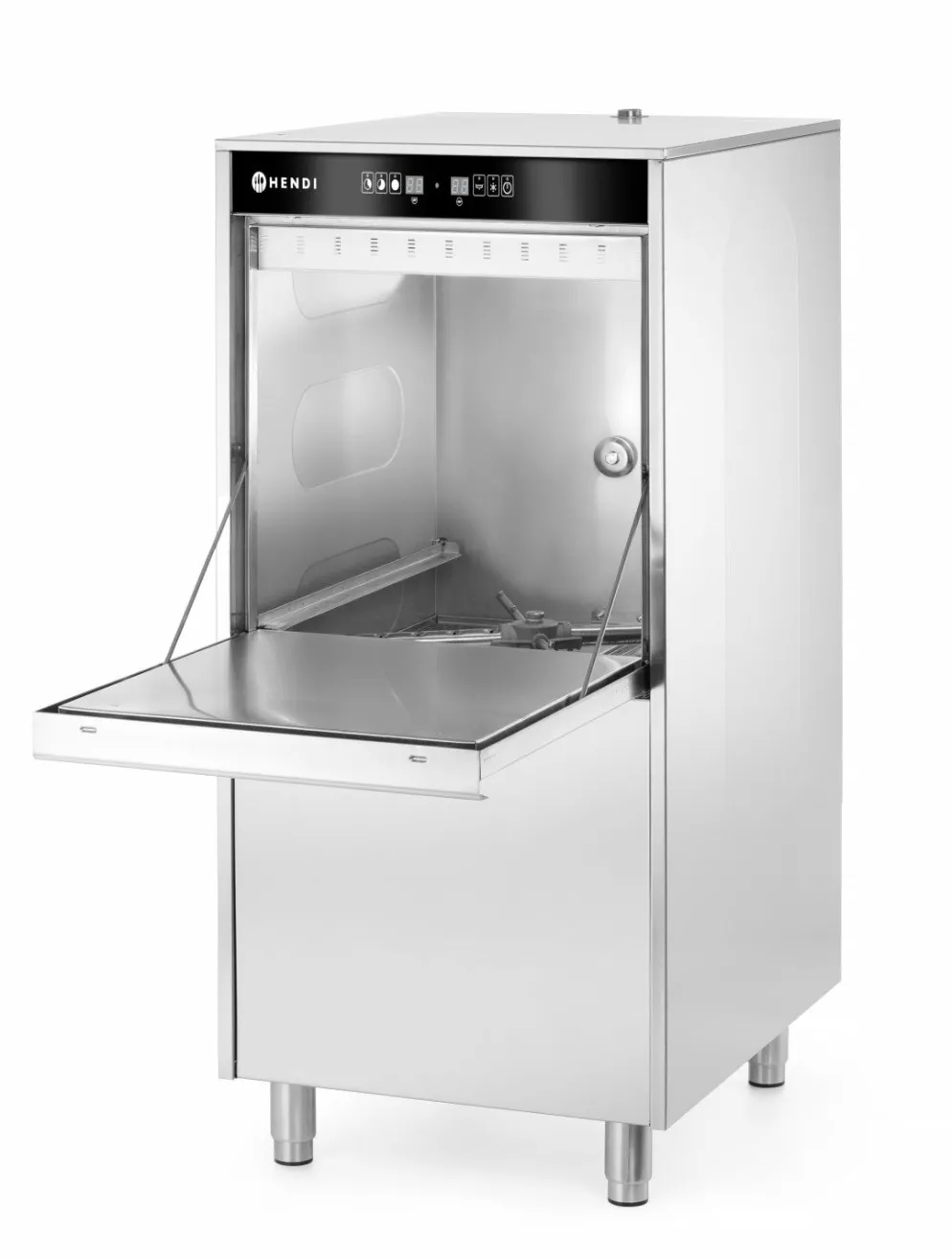 HENDI Geschirrspülmaschine für Tabletts, Töpfe, Korb 50x60cm, Dosierpumpen, Ablaufpumpe, 400V