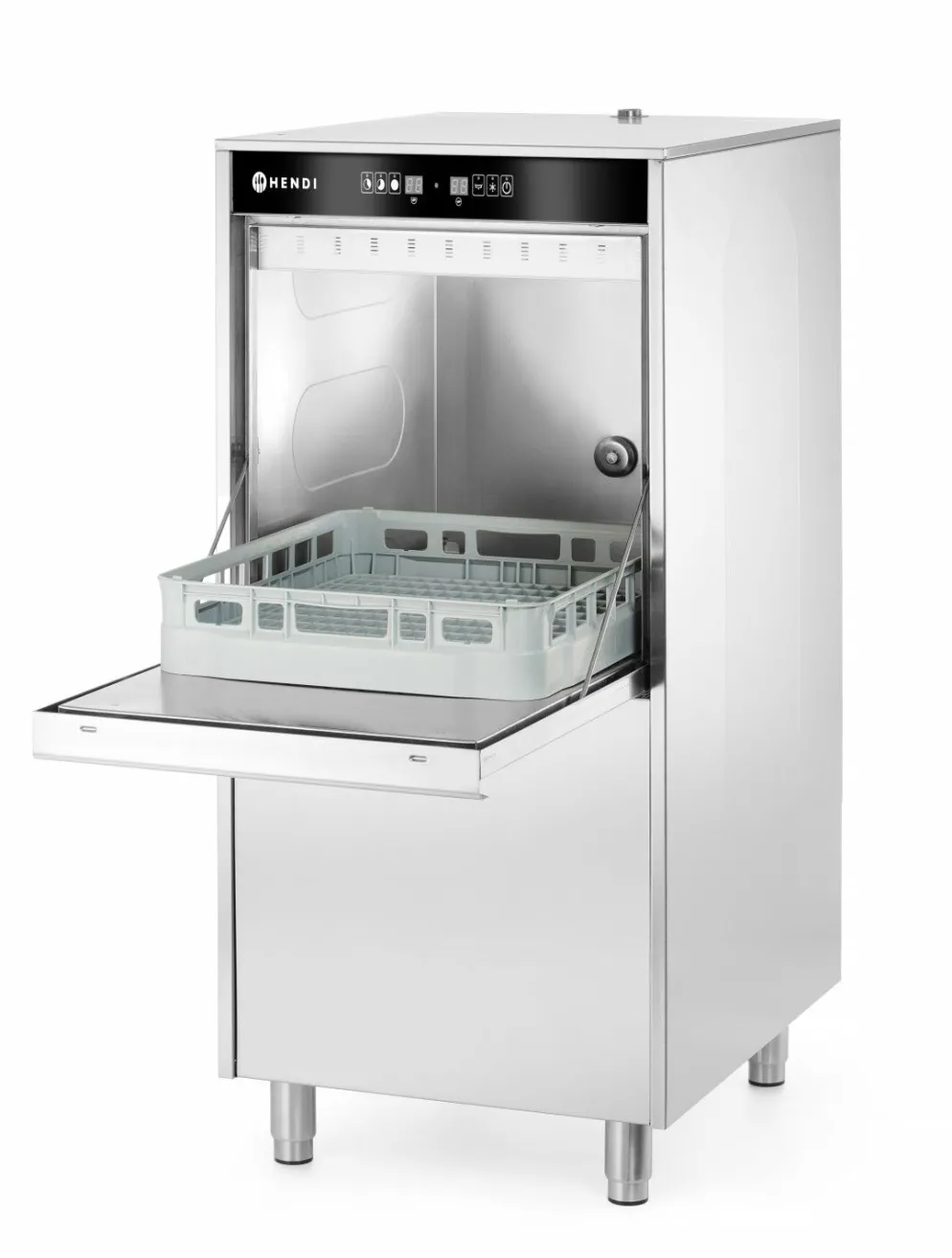 HENDI Geschirrspülmaschine für Tabletts, Töpfe, Korb 50x60cm, Dosierpumpen, Ablaufpumpe, 400V