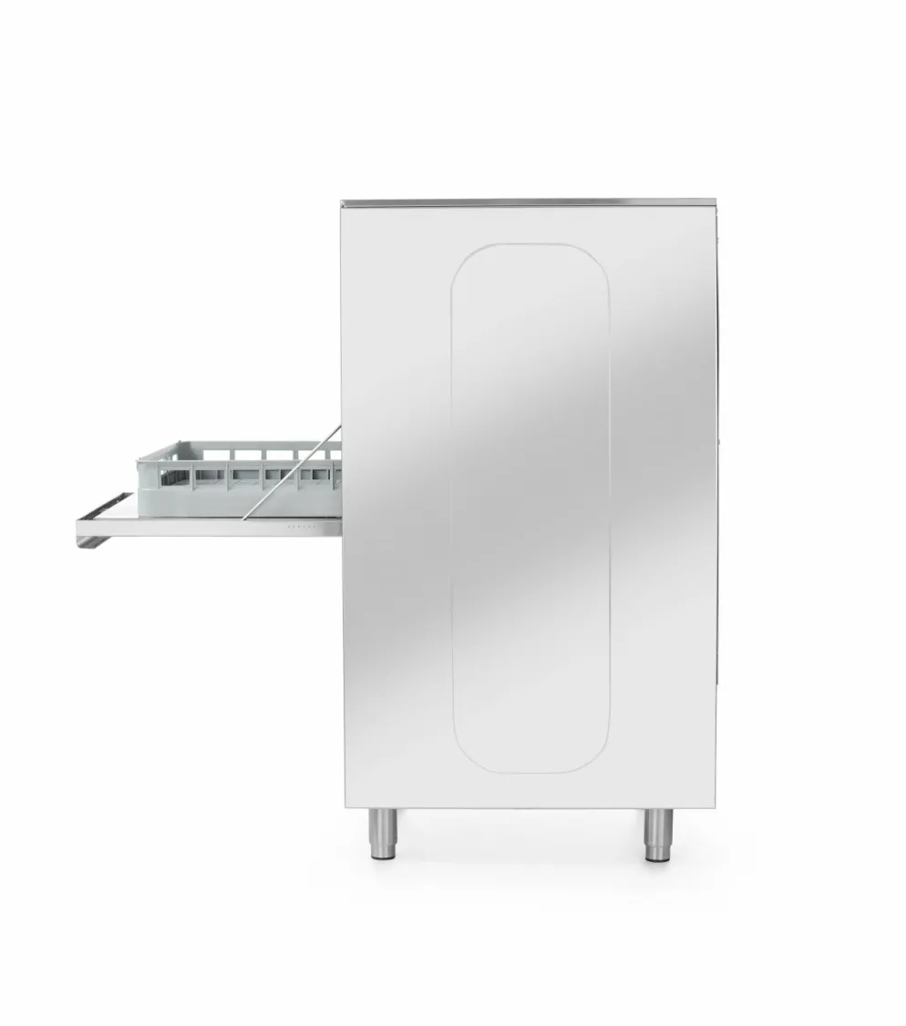 HENDI Geschirrspülmaschine für Tabletts, Töpfe, Korb 50x60cm, Dosierpumpen, Ablaufpumpe, 400V