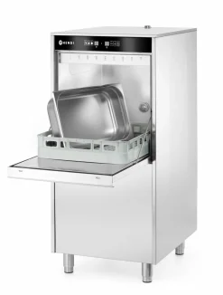 HENDI Geschirrspülmaschine für Tabletts, Töpfe, Korb 50x60cm, Dosierpumpen, Ablaufpumpe, 400V