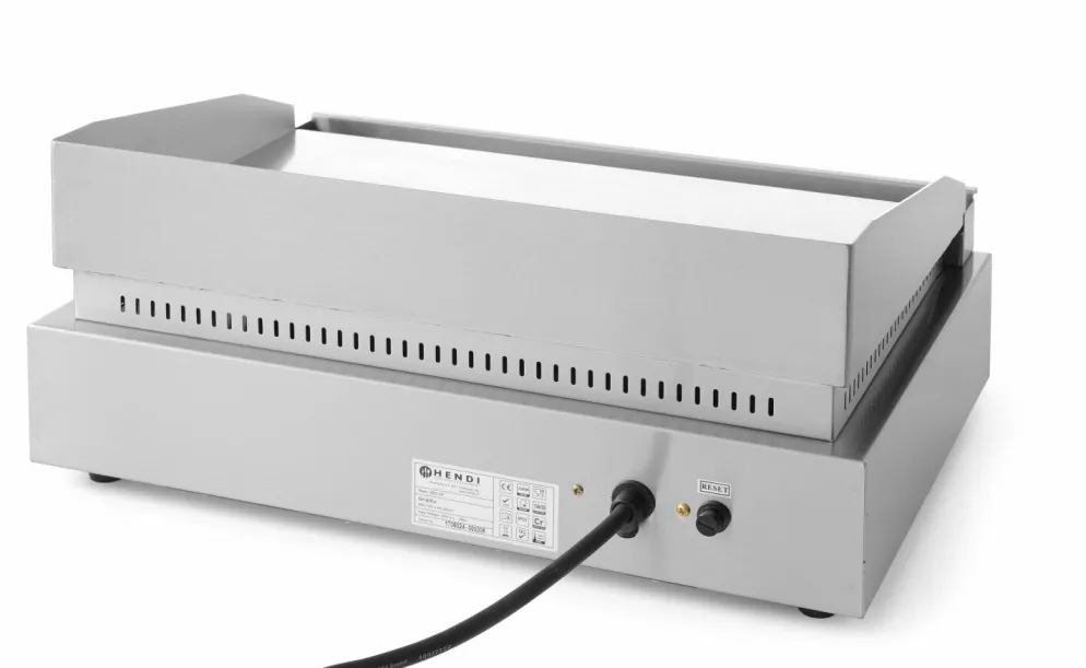 HENDI Grillplatte Profi Line Glatt 518x328mm, 2400W