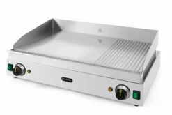 HENDI Grillplatte Profi Line 2/3 Glatt 1/3 Gerillt, 3500W