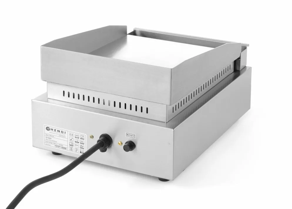 HENDI Grillplatte Profi Line glatt 450x300x225mm, 2200W