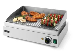 HENDI Grillplatte Profi Line gerillt, 550x420x240mm, 2400W