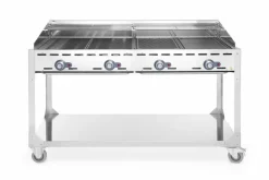 HENDI Grillsystem Green Fire 4 Brenner 22kW, Räder Profi Line