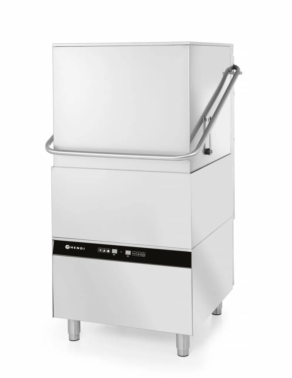 HENDI Haubenspülmaschine Alfa 1510, Korb 50x50cm, Dosierpumpen, 400V