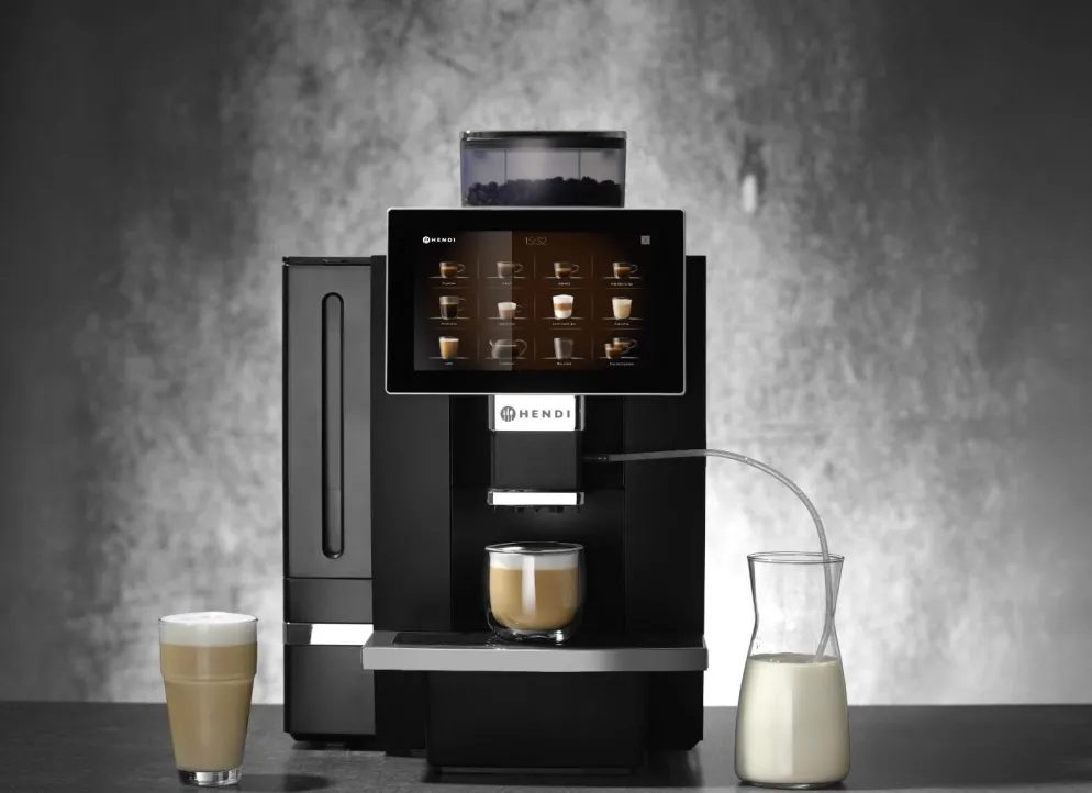 HENDI Kaffeevollautomat mit Touchscreen, 6 l Wassertank, 19 bar