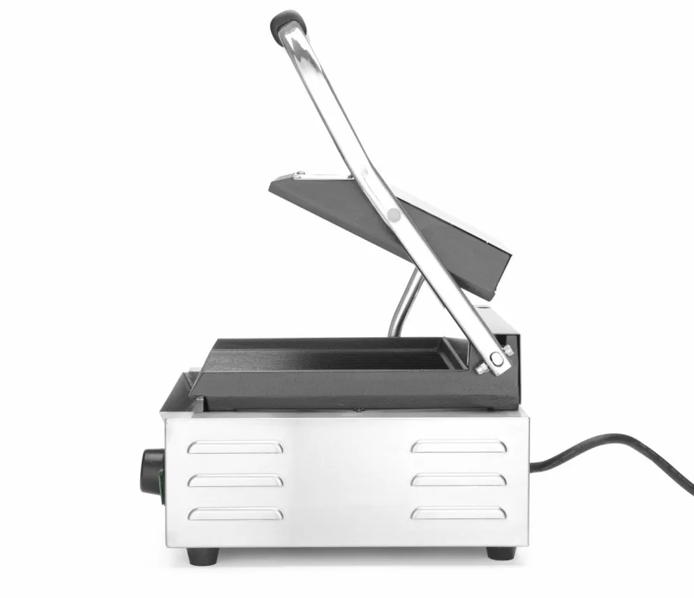 HENDI Kontaktgrill Grillfläche oben/unten gerillt, Breite 310mm