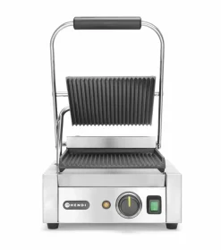 HENDI Kontaktgrill Grillfläche oben/unten gerillt, Breite 310mm