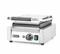 HENDI Kontaktgrill oben gerillt/unten glatt, Breite 310mm