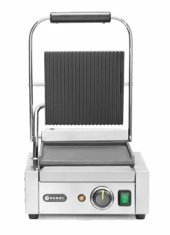 HENDI Kontaktgrill oben gerillt/unten glatt, Breite 310mm