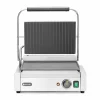 HENDI Kontaktgrill Panini oben gerillt, unten glatt, Breite 430mm