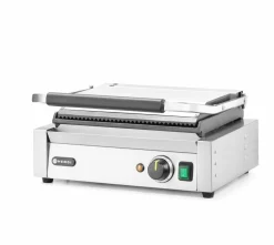 HENDI Kontaktgrill Panini oben gerillt, unten glatt, Breite 430mm