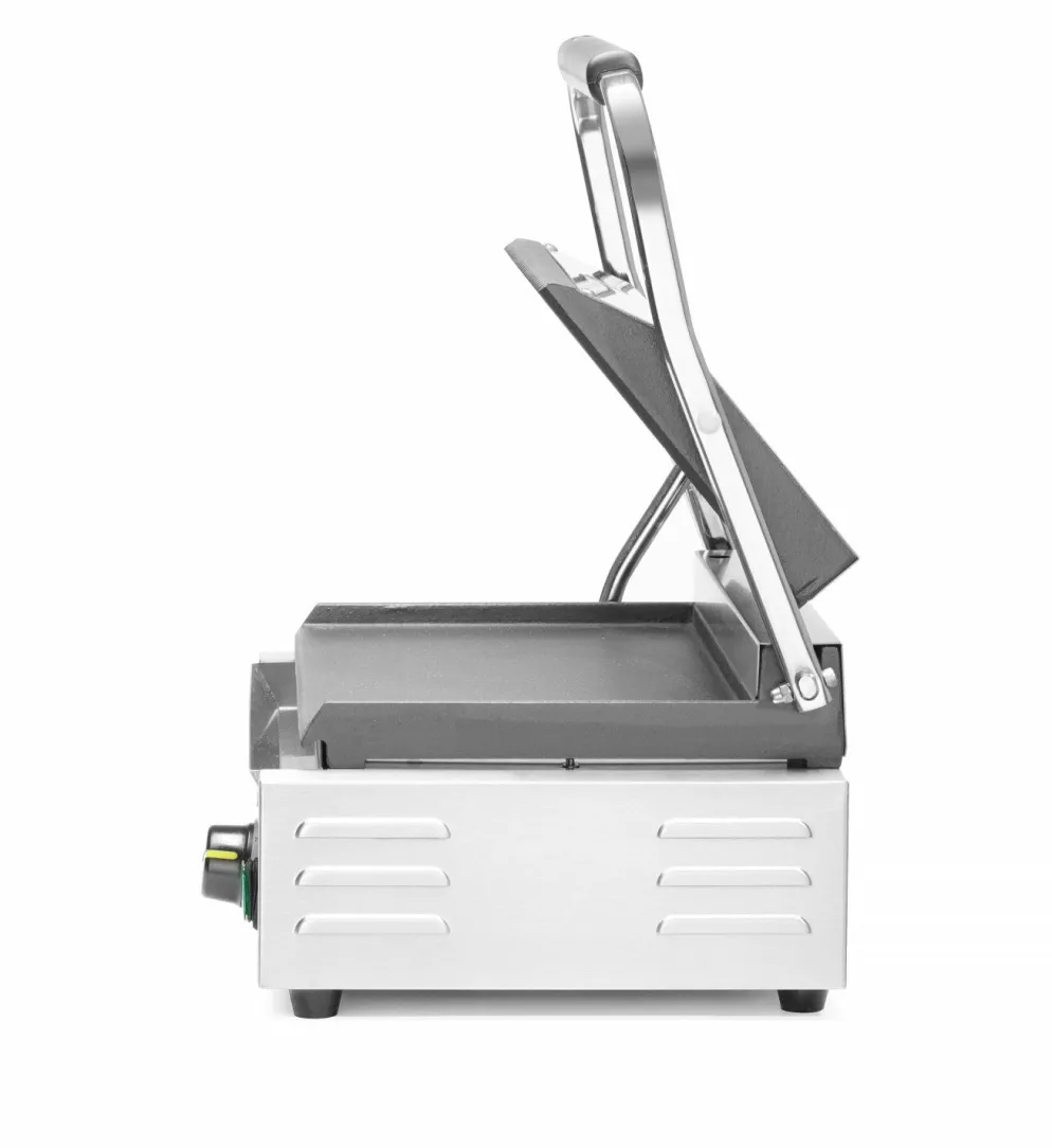 HENDI Kontaktgrill Panini oben gerillt, unten glatt, Breite 430mm