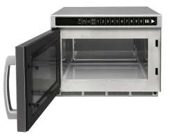 HENDI Mikrowelle 1800W Edelstahl programmierbar via USB mit 100 Speicherprogrammen