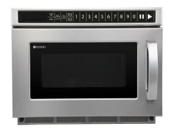 HENDI Mikrowelle 1800W Edelstahl programmierbar via USB mit 100 Speicherprogrammen