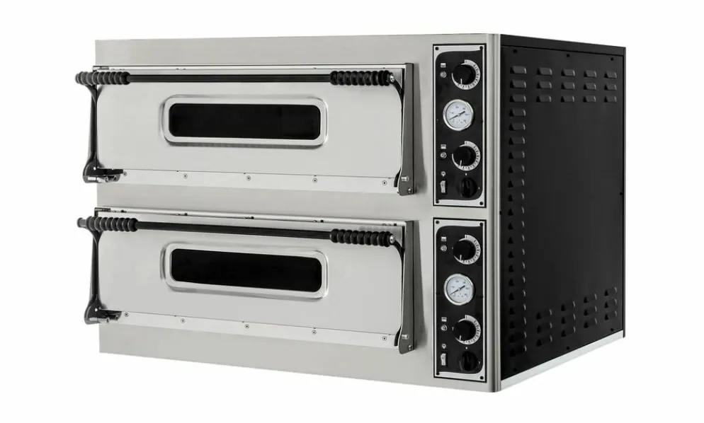 HENDI Pizzaofen BASIC XL 44, 2 Kammern, 1000x955x(H)745 mm