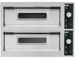 HENDI Pizzaofen BASIC XL 44, 2 Kammern, 1000x955x(H)745 mm