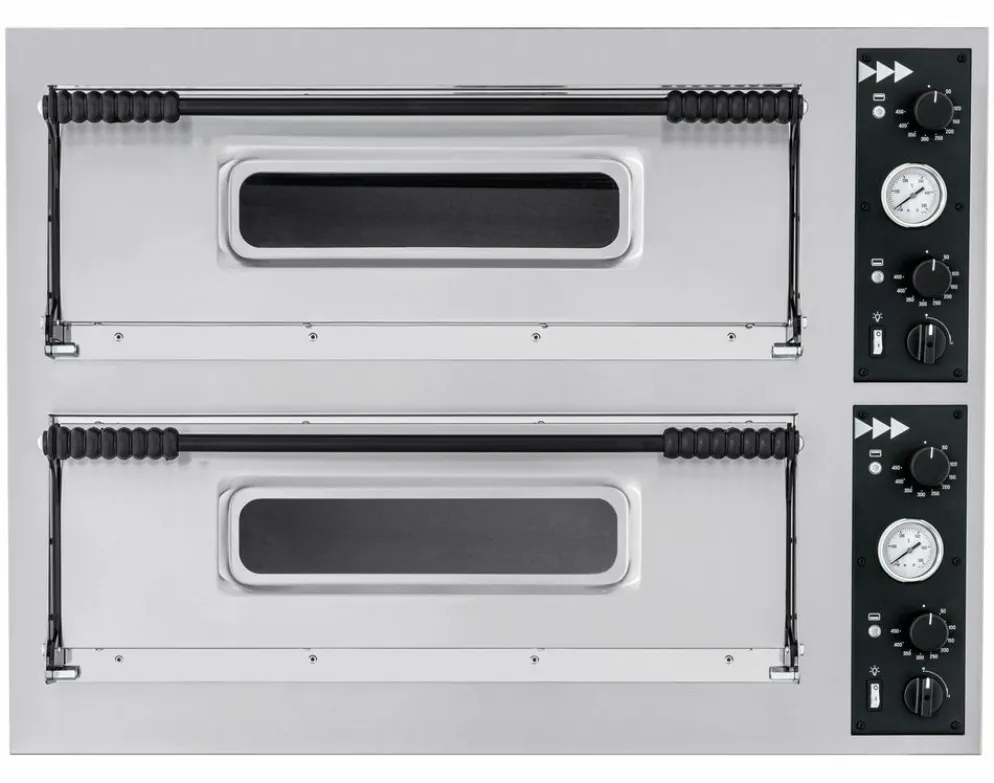 HENDI Pizzaofen BASIC XL 44, 2 Kammern, 1000x955x(H)745 mm