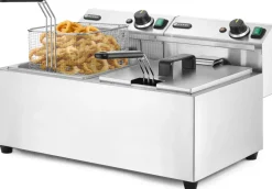 HENDI Profi Line Elektro-Doppelfritteuse 2x 8 Liter, 2x 3,5kW