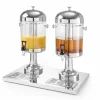 HENDI Saftspender 2x8L, PC Edelstahl