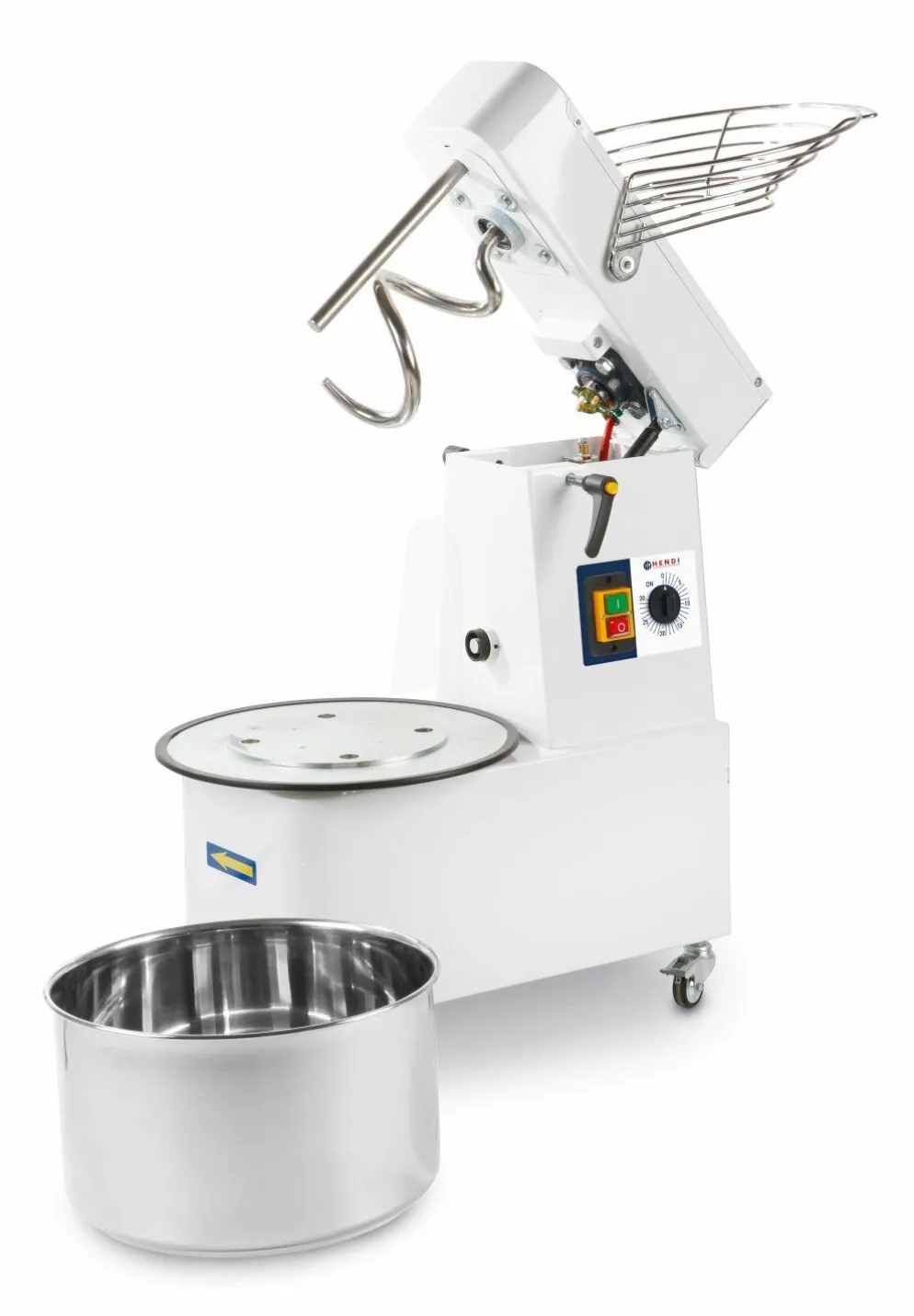 HENDI Spiralteigmaschine 32L, 25Kg, Schüssel abnehmbar, Timer, 400V