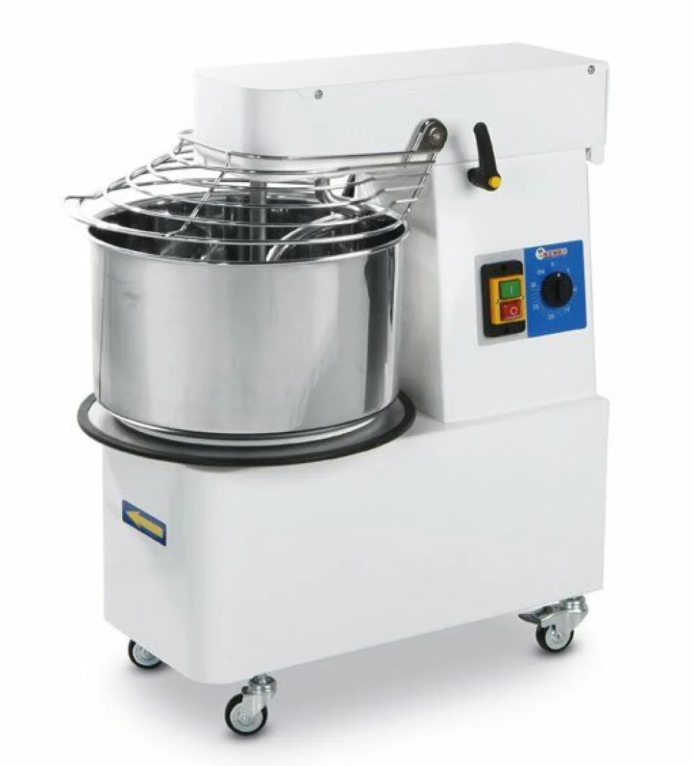 HENDI Spiralteigmaschine 32L, 25Kg, Schüssel abnehmbar, Timer, 400V