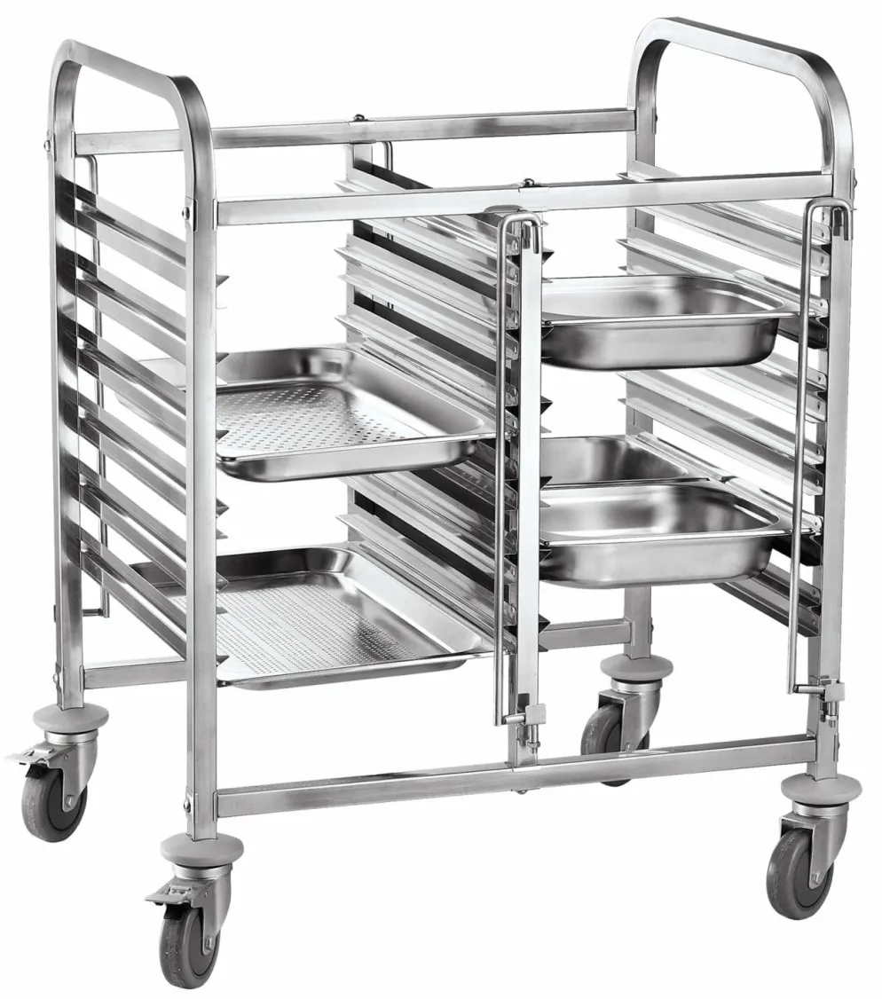 HENDI Transportwagen doppelt 12x GN1/1, 740x550x940mm