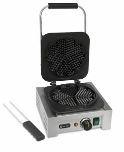 HENDI Waffeleisen Herz, 5 verbundene Herzen