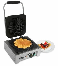 HENDI Waffeleisen Herz, 5 verbundene Herzen