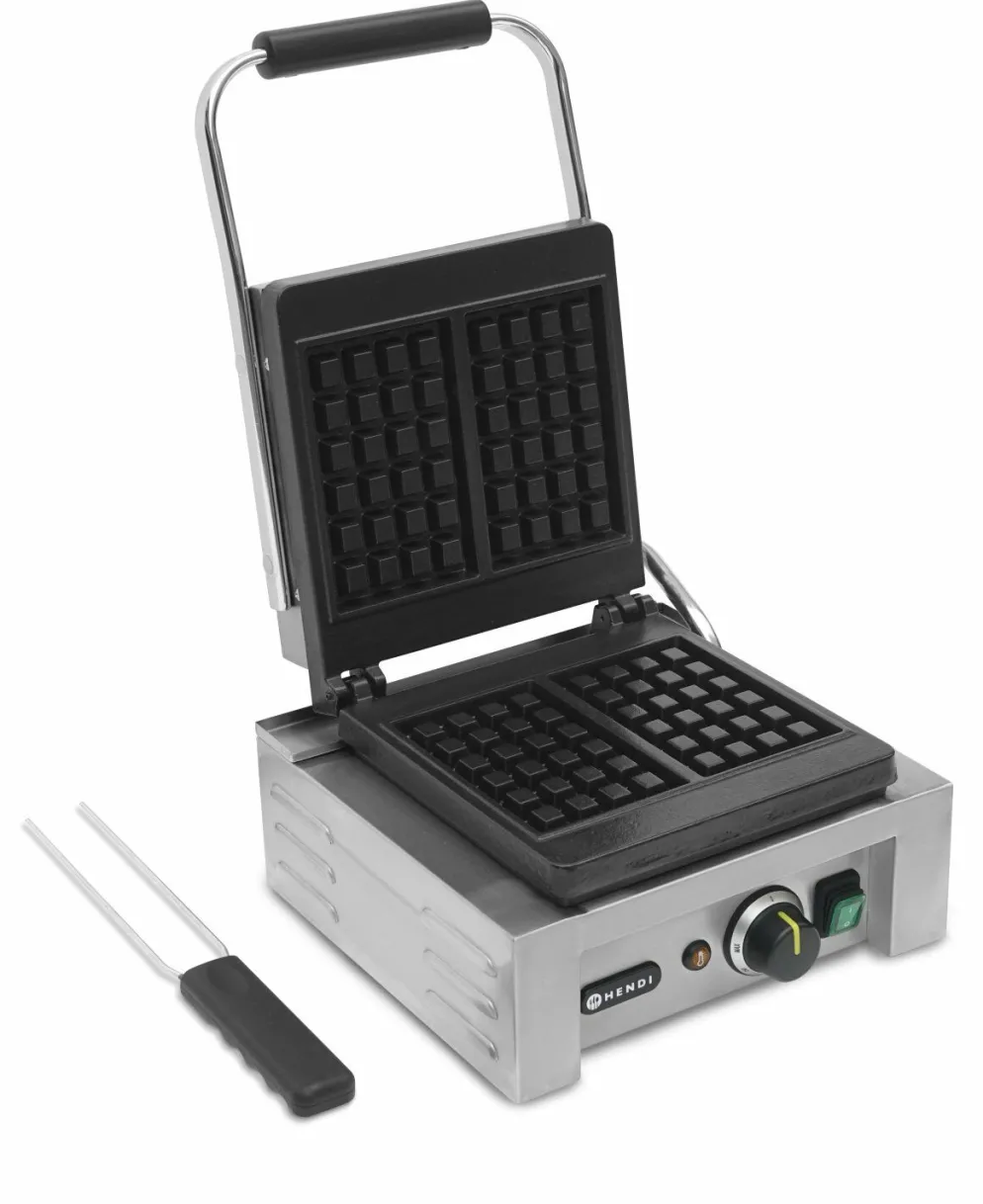 HENDI Waffeleisen Liège, zwei 4x6 rechteckige Muster