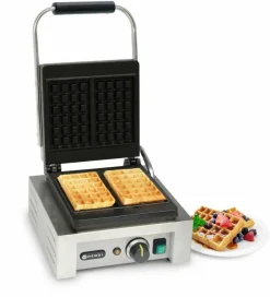 HENDI Waffeleisen Liège, zwei 4x6 rechteckige Muster