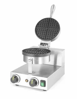 HENDI Waffeleisen rund ø 190 mm, bis zu 20 Waffeln/ Std.