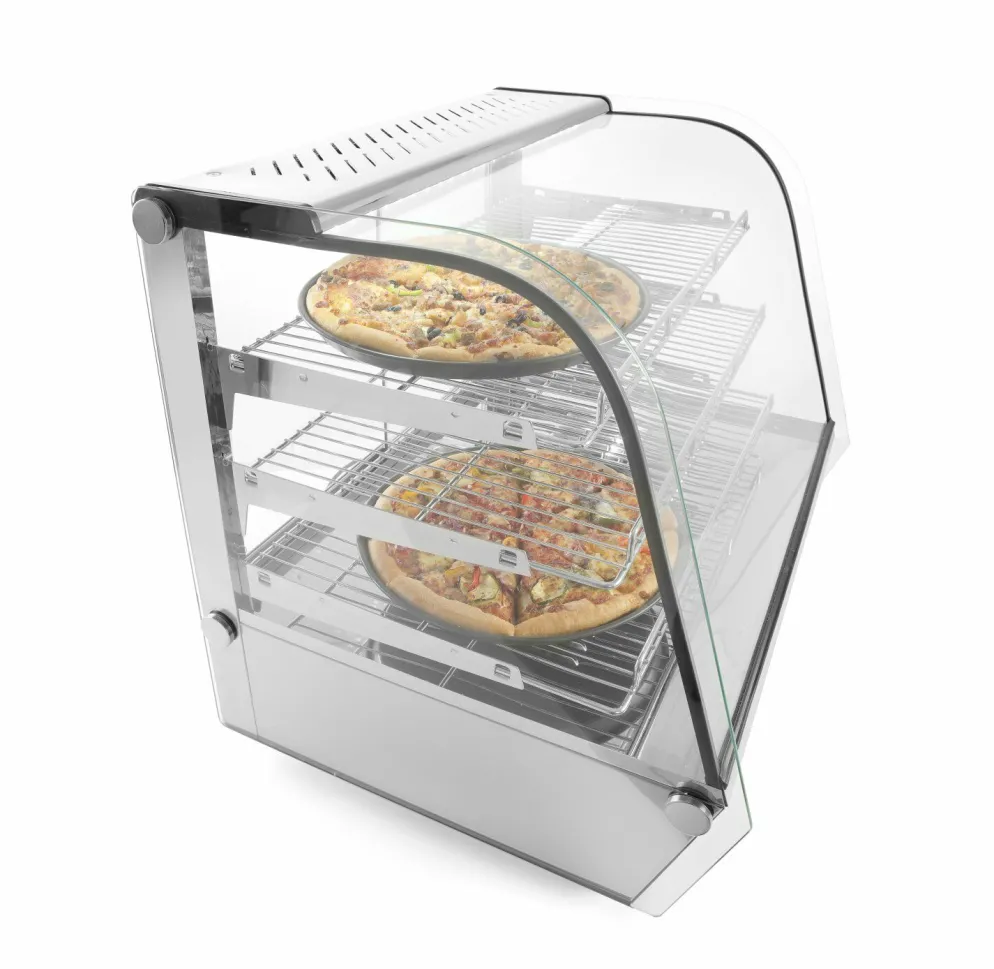 HENDI Warmhaltevitrine 3 Auslagen 160 Liter, 857mm