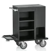 Hotel Zimmerservicewagen HEIDI, schwarz 93x50,5x117cm