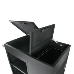 Hotel Zimmerservicewagen HEIDI, schwarz 93x50,5x117cm