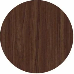 HPL-Premium Runde Tischplatte Nussbaum Standard, ø 80 cm, Stärke: 2,2 cm