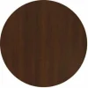 HPL-Premium Runde Tischplatte Nussbaum dunkelbraun, ø 100 cm, Stärke: 2,2 cm