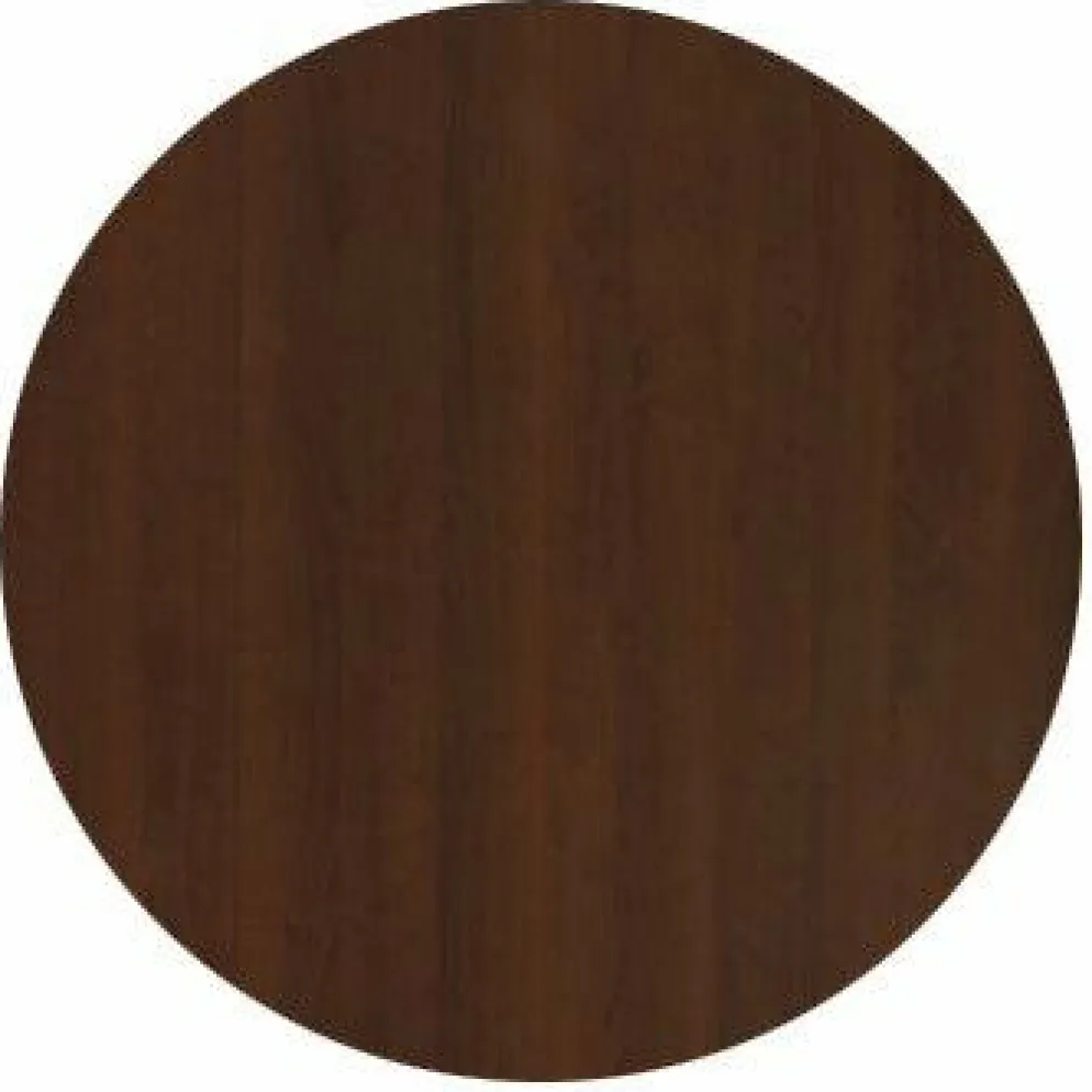 HPL-Premium Runde Tischplatte Nussbaum dunkelbraun, ø 100 cm, Stärke: 2,2 cm