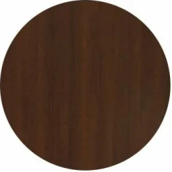 HPL-Premium Runde Tischplatte Nussbaum dunkelbraun, ø 60 cm, Stärke: 2,2 cm