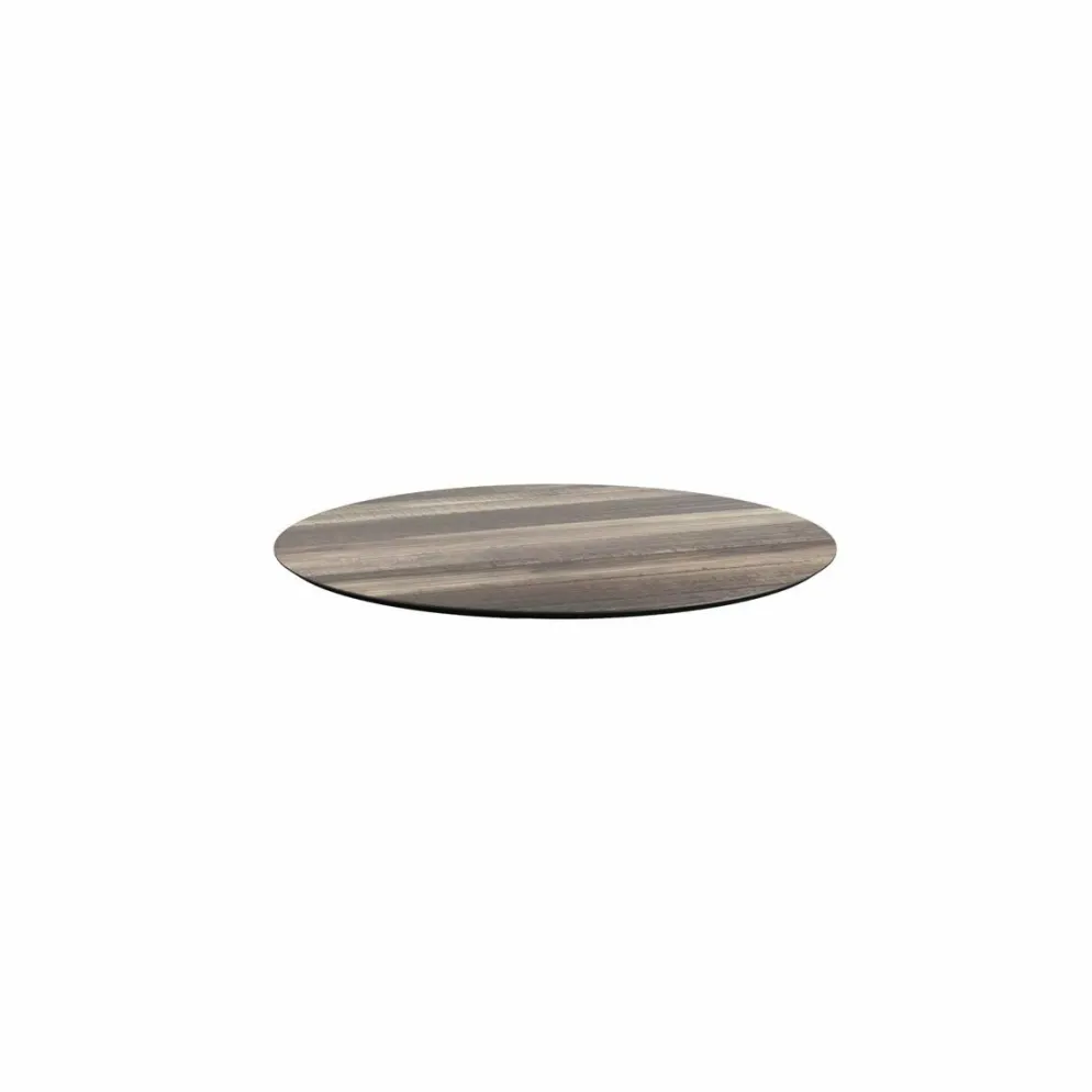 HPL Tischplatte Tropical Wood Ø70cm