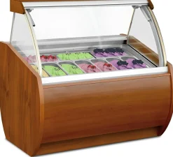 IGLOO Eistheke Eisvitrine Aruba 2/1.25 für 10 Behälter, Breite 1385 mm