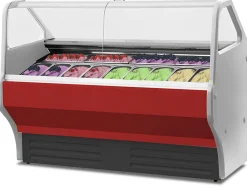 IGLOO Eisvitrine Eistheke Wojtek 1.7W für 14 Behälter, Breite 1710mm