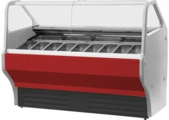 IGLOO Eisvitrine Eistheke Wojtek 1.7W für 14 Behälter, Breite 1710mm