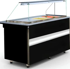 IGLOO GASTROLINE 1.0 Bain-Marie Heiße Theke, 1000mm für 2x GN 1/1 + 1x GN 2/4