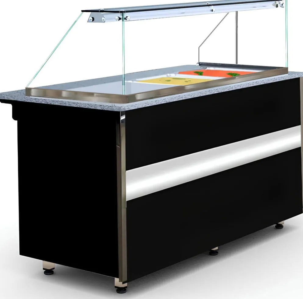 IGLOO GASTROLINE 1.0 Bain-Marie Heiße Theke, 1000mm für 2x GN 1/1 + 1x GN 2/4