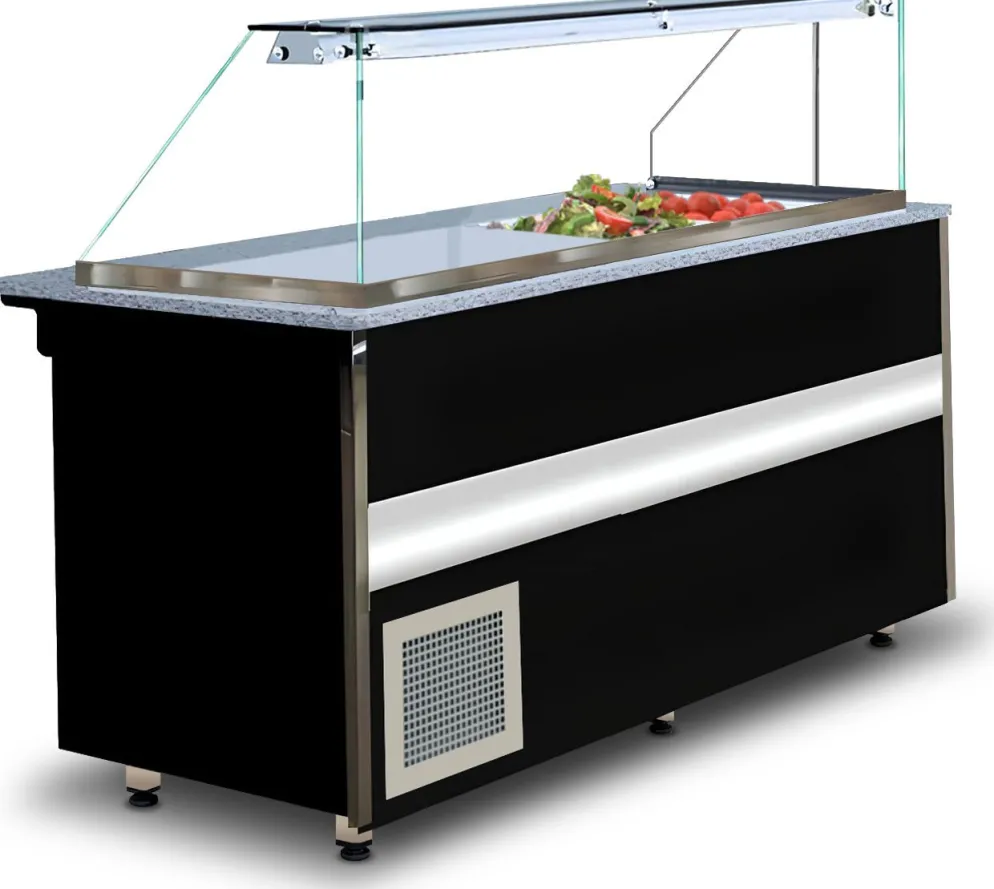 IGLOO Gastroline 2.5 Kühltheke Salattheke, Länge 2500 mm, Schwarz