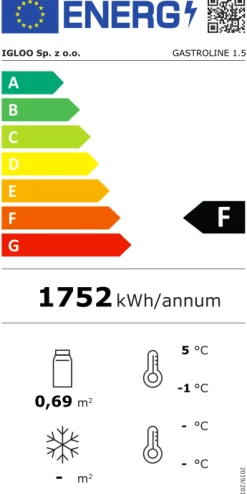 IGLOO Gastroline 1.5 Premium ML08 Kühltheke, Länge 1500mm